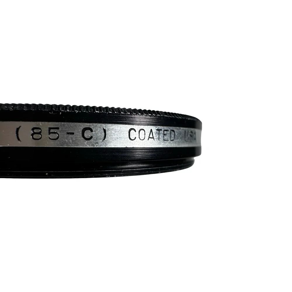 Vintage Ednalite MF-709 85C Coated Camera Lens Filter Warming Color w/ Case USA